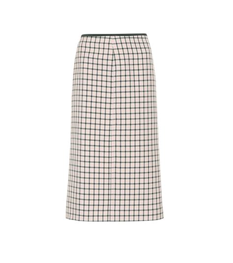 fendi maxi skirt|fendi skirt with plaid blouse.